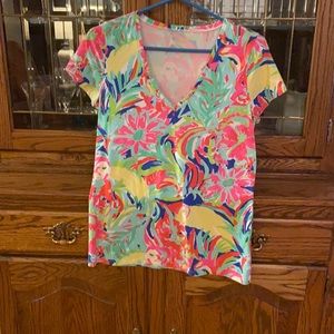 Lilly Pulitzer Michelle tee, Cabana Banana print.